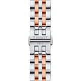 Tissot T Classic Tradition White Dial Two Tone Mesh Bracelet Watch For Men - T063.610.22.037.01