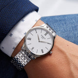 Tissot T Classic Tradition 5.5 White Dial Watch For Men - T063.409.11.018.00