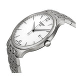 Tissot T Classic Tradition White Dial Silver Steel Strap Watch For Men - T063.610.11.037.00