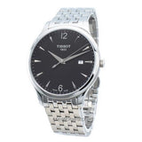 Tissot T Classic Tradition Black Dial Silver Mesh Bracelet Watch For Men - T063.610.11.057.00