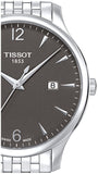 Tissot T Classic Tradition Grey Dial Silver Steel Strap Watch For Men - T063.610.11.067.00