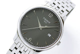 Tissot T Classic Tradition Grey Dial Silver Steel Strap Watch For Men - T063.610.11.067.00