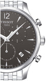 Tissot T Classic Tradition Chronograph Black Dial Silver Mesh Bracelet Watch For Men - T063.617.11.067.00