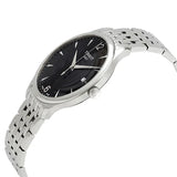 Tissot T Classic Tradition Black Dial Silver Mesh Bracelet Watch For Men - T063.610.11.057.00