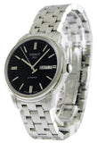 Tissot Automatics III Black Dial Silver Steel Strap Watch For Men - T065.430.11.051.00