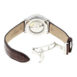 Tissot Automatics III Steel White Dial Brown Leather Strap Watch For Men - T065.430.16.031.00