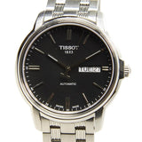 Tissot Automatics III Black Dial Silver Steel Strap Watch For Men - T065.430.11.051.00