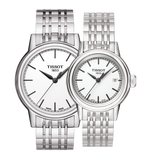 Tissot Carson Steel White Dial Silver Steel Strap Watch For Men - T085.410.11.011.00