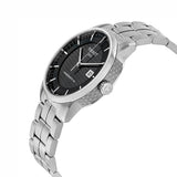 Tissot Luxury Powermatic 80 Black Dial Silver Steel Strap Watch for Men - T086.407.11.201.02