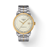 Tissot Luxury Powermatic 80 Gold Dial Silver Steel Strap Watch For Men - T086.407.22.261.00