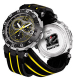 Tissot T Race Thomas Luthi Chronograph Grey Dial Black Rubber Strap Watch For Men - T092.417.27.067.00