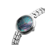 Tissot T Lady Flamingo Blue Mother of Pearl Dial Silver Steel Strap Watch For Women - T094.210.11.121.00