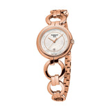 Tissot T Lady Flamingo Mother of Pearl Dial Rose Gold Steel Strap Watch for Women - T094.210.33.116.01