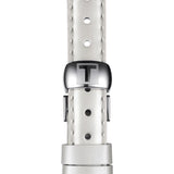 Tissot Flamingo Mother of Pearl Dial White Leather Strap Watch For Women - T094.210.26.111.01