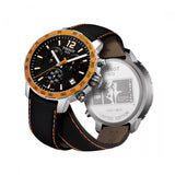 Tissot T Sport Quickster Chronograph Black Dial Black Rubber Strap Watch For Men - T095.417.36.057.01