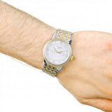 Tissot T Classic Bridgeport Silver Dial Two Tone Mesh Bracelet Watch For Men - T097.410.22.038.00