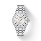 Tissot Chemin Des Tourelles Powermatic 80 Rubies Mother of Pearl Dial Silver Steel Strap Watch For Women - T099.207.11.113.00