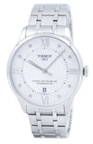 Tissot Chemin Des Tourelles Powermatic 80 Diamonds Silver Dial Silver Steel Strap Watch for Men - T099.407.11.033.00