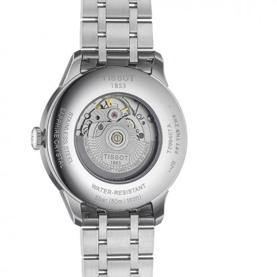 Tissot Chemin Des Tourelles Powermatic 80 Silver Dial Silver Steel Strap Watch For Men - T099.407.11.037.00