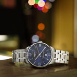 Tissot Chemin Des Tourelles Powermatic 80 Blue Dial Silver Steel Strap Watch for Men - T099.407.11.048.00