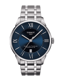 Tissot Chemin Des Tourelles Powermatic 80 Blue Dial Silver Steel Strap Watch for Men - T099.407.11.048.00