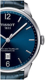 Tissot Chemin Des Tourelles Powermatic 80 Blue Dial Blue Leather Strap Watch for Men - T099.407.16.047.00