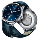 Tissot Chemin Des Tourelles Powermatic 80 Blue Dial Blue Leather Strap Watch for Men - T099.407.16.047.00