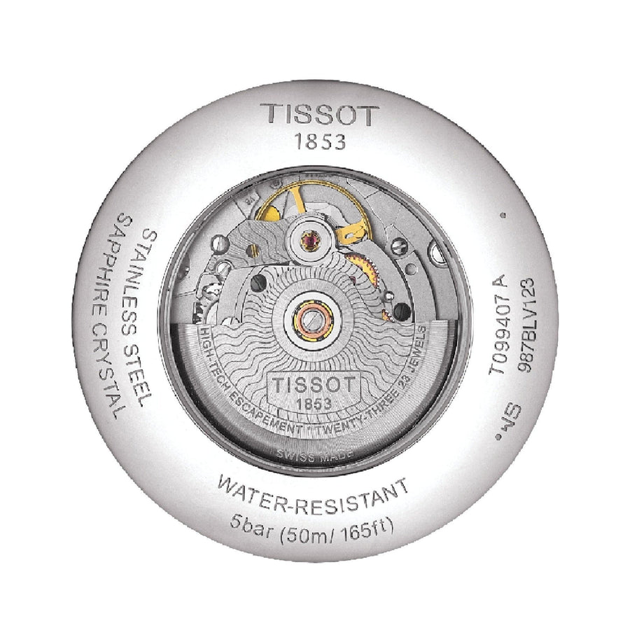 Tissot Chemin Des Tourelles Powermatic 80 Silver Dial Silver Steel Strap Watch For Men - T099.407.11.038.00
