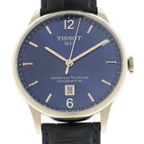 Tissot Chemin Des Tourelles Powermatic 80 Blue Dial Blue Leather Strap Watch for Men - T099.407.16.047.00