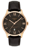 Tissot Chemin des Tourelles Automatic Brown Dial Brown Leather Strap Watch for Men - T099.407.36.448.00