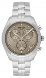 Tissot PR 100 Chronograph Grey Dial Silver Steel Strap Watch for Men - T101.417.11.071.00