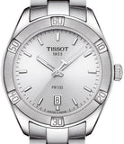 Tissot PR 100 Sport Chic Silver Dial Silver Steel Strap Watch for Women - T101.910.11.031.00