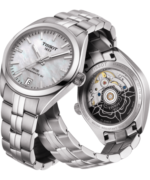 Tissot Ballade Powermatic 80 Cosc Silver Dial Silver Steel Strap Watch For Men - T108.408.11.037.00