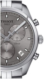 Tissot PR 100 Chronograph Grey Dial Silver Steel Strap Watch for Men - T101.417.11.071.00