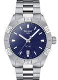 Tissot PR 100 Sport Blue Dial Silver Steel Strap Watch For Men - T101.610.11.041.00