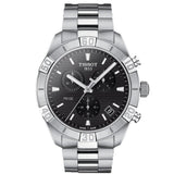 Tissot T Classic PR 100 Sport Chronograph Black Dial Silver Steel Strap Watch for Men - T101.617.11.051.00