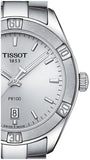 Tissot PR 100 Sport Chic Silver Dial Silver Steel Strap Watch for Women - T101.910.11.031.00