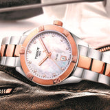 Tissot PR 100 Sport Chic Diamonds Mother of Pearl Dial Two Tone Steel Strap Watch for Women - T101.910.22.116.00