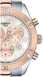 Tissot PR 100 Sport Chic Chronograph Mother of Pearl Dial Two Tone Steel Strap Watch for Women - T101.917.22.151.00