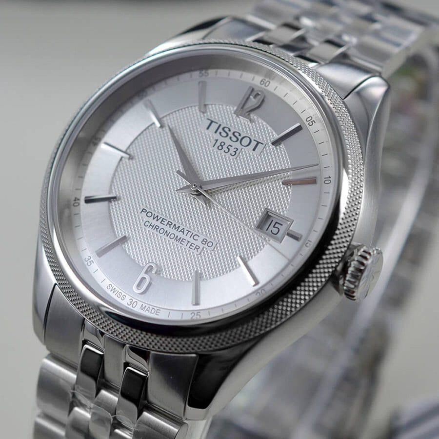 Tissot Ballade Powermatic 80 Cosc Silver Dial Silver Steel Strap Watch For Men - T108.408.11.037.00