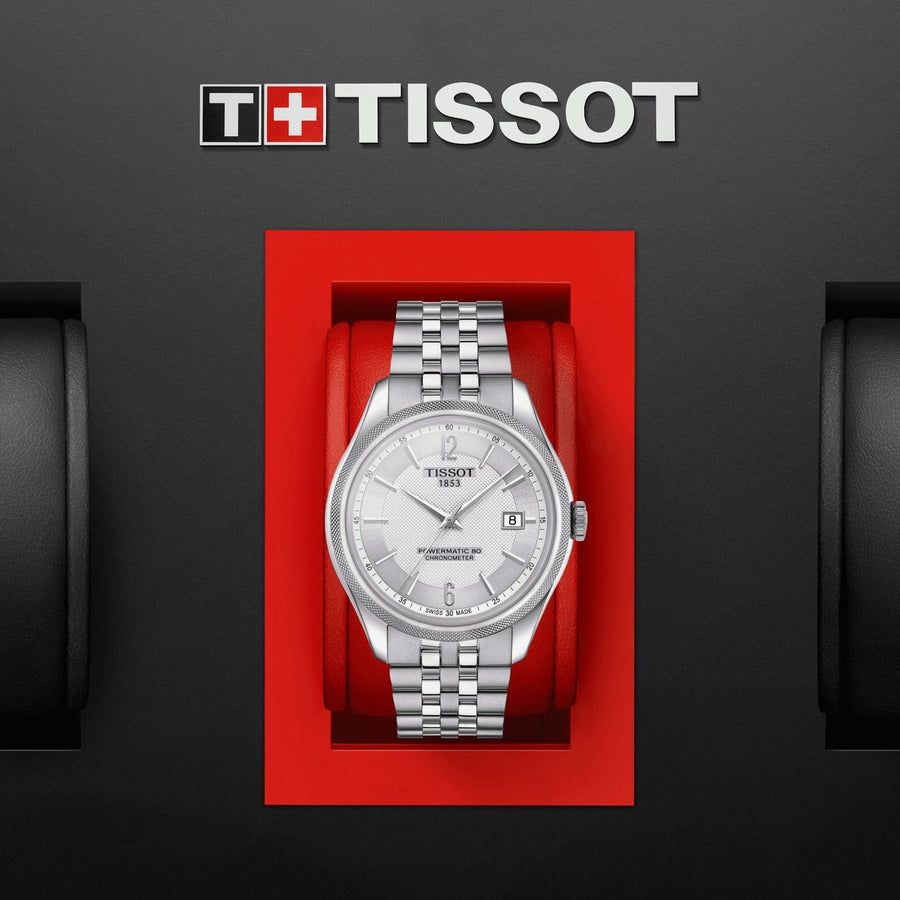 Tissot Ballade Powermatic 80 Cosc Silver Dial Silver Steel Strap Watch For Men - T108.408.11.037.00