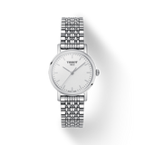 Tissot Everytime Small White Dial Silver Mesh Bracelet Watch For Women - T109.210.11.031.00