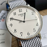 Tissot T Classic Everytime Medium White Dial Two Tone NATO Strap Watch for Women - T109.410.18.032.00