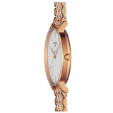 Tissot Everytime Medium White Dial Rose Gold Mesh Bracelet Watch For Men - T109.410.33.031.00