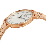 Tissot T Classic Everytime White Dial Rose Gold Mesh Bracelet Watch for Men - T109.610.33.032.00