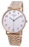 Tissot T Classic Everytime White Dial Rose Gold Mesh Bracelet Watch for Men - T109.610.33.032.00