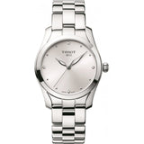 Tissot T Wave Diamonds White Dial Silver Steel Strap Watch For Women - T112.210.11.036.00