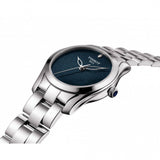 Tissot T Wave II Blue Dial Silver Steel Strap Watch For Women - T112.210.11.046.00