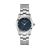 Tissot T Wave II Blue Dial Silver Steel Strap Watch For Women - T112.210.11.046.00