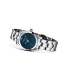 Tissot T Wave II Blue Dial Silver Steel Strap Watch For Women - T112.210.11.046.00